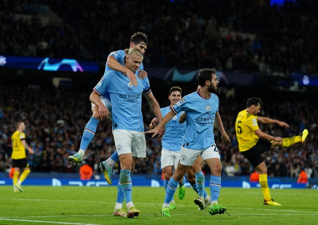 Erling Haaland scores late Man City winner against former club Borussia Dortmund