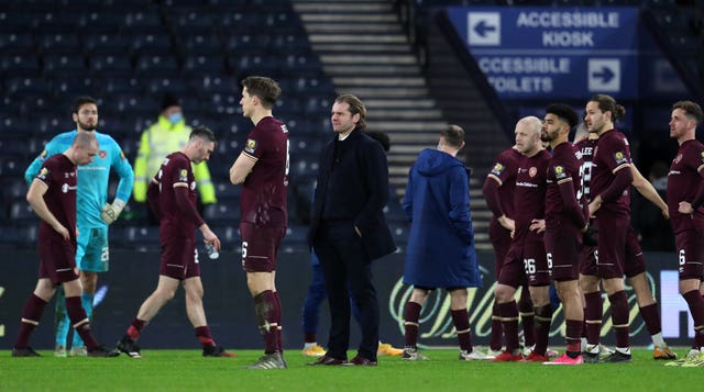 Hearts manager Robbie Neilson was proud of his team's efforts