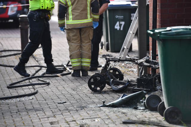Malcolm Turner's mobility scooter was set alight