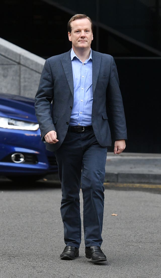 Former Conservative MP Charlie Elphicke arriving at Southwark Crown Court
