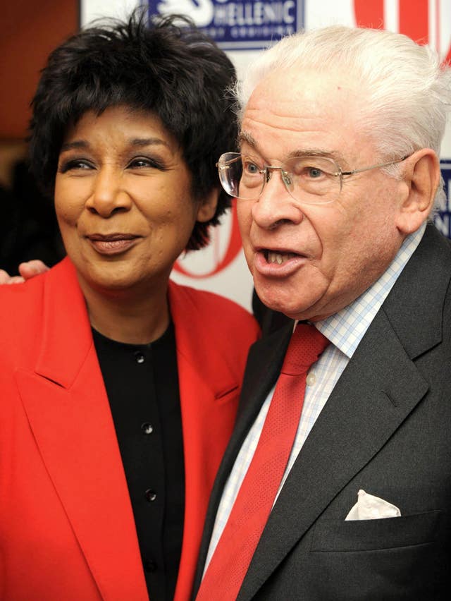 Stanley Baxter with Moira Stuart