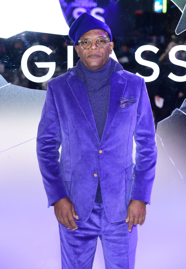 Samuel L Jackson at a premiere