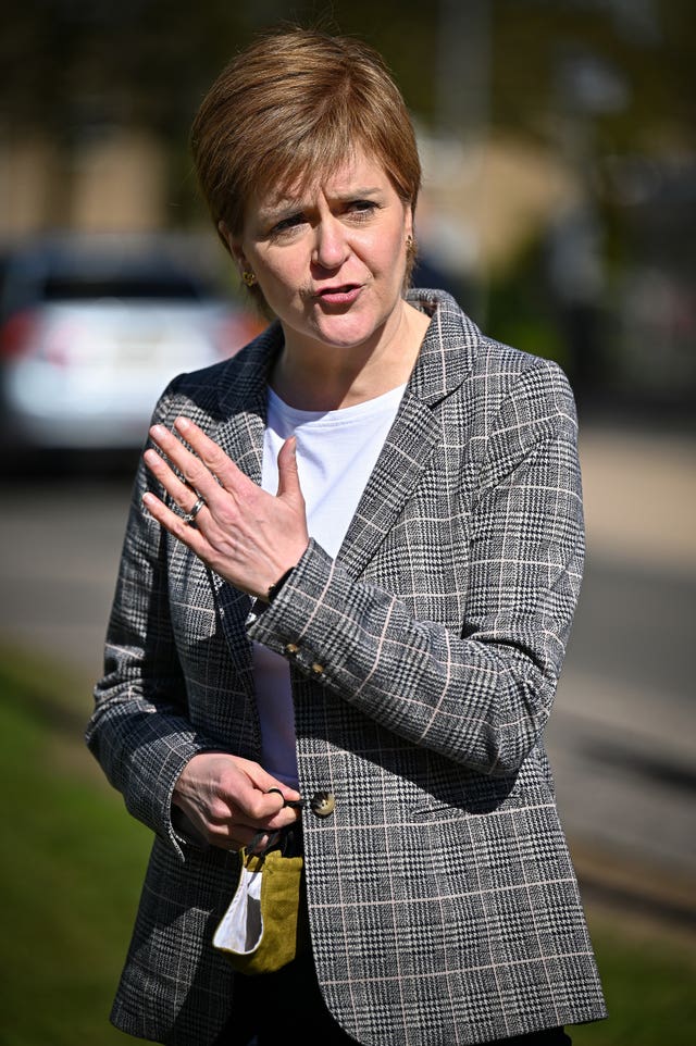 First Minister Nicola Sturgeon