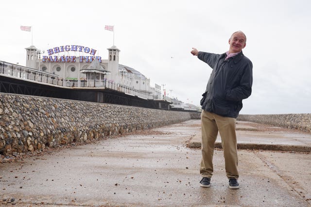 Liberal Democrat leader Sir Ed Davey at Brighton Palace Pier ahead of the Liberal Democrat conference