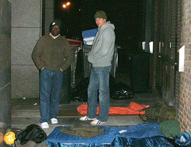 Prince sleeps rough for charity