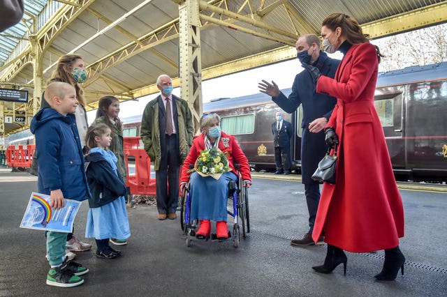 Duke and Duchess of Cambridge royal train tour