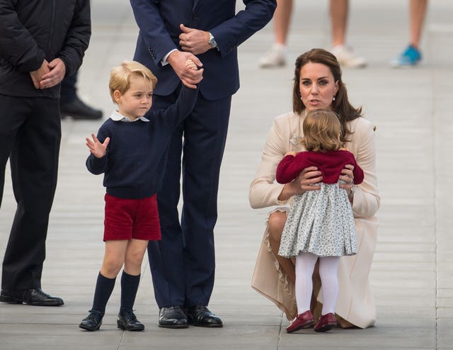 Prince George during his visit to Canada (Dominic Lipinski/PA)