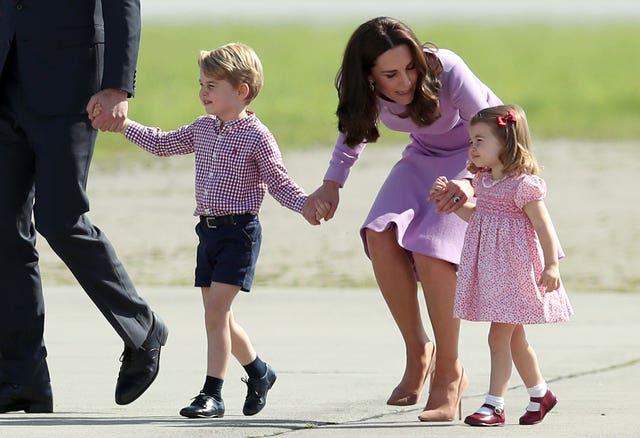 George is a future king, while Charlotte is the spare to the heir (Jane Barlow/PA)