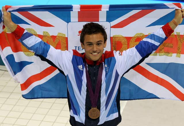 Great Britain's Tom Daley won bronze at London 2012