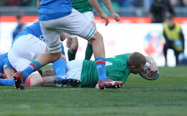 Keith Earls scored one of Ireland's tries
