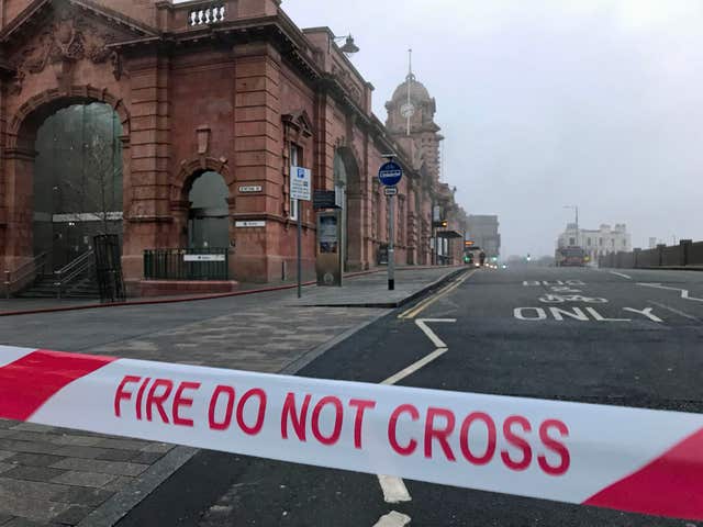 Nottingham railway station fire