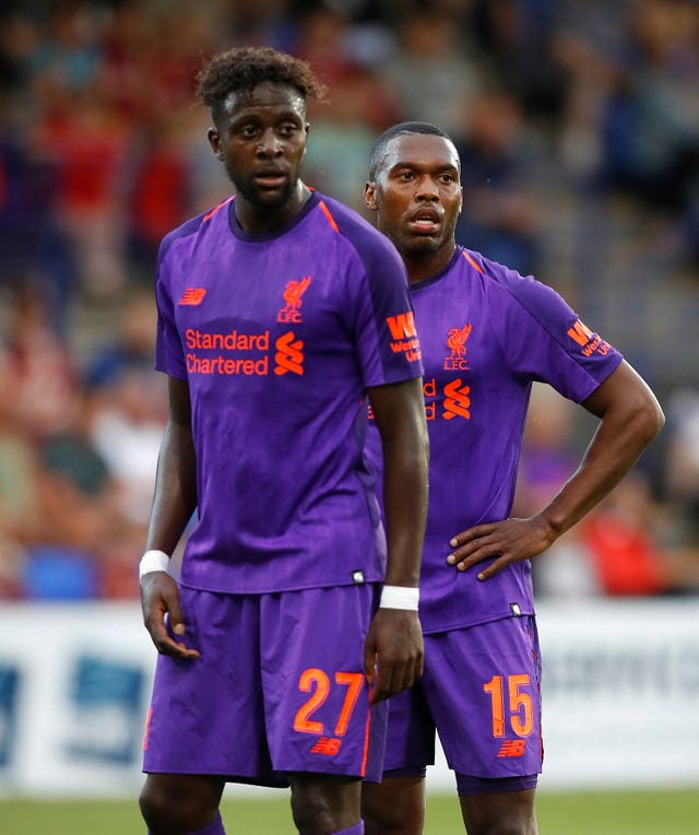 Liverpools Divok Origi (left) and Daniel Sturridge (right) could be leaving the club this summe