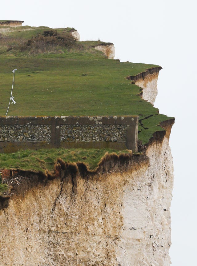 The bodies of a father and two sons were found at the foot of cliffs at Birling Gap near Eastbourne, East Sussex on Monday (Gareth Fuller/PA)
