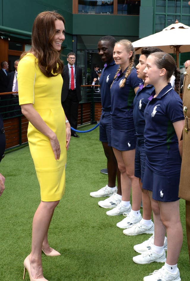 Duchess of Cambridge visit to Wimbledon