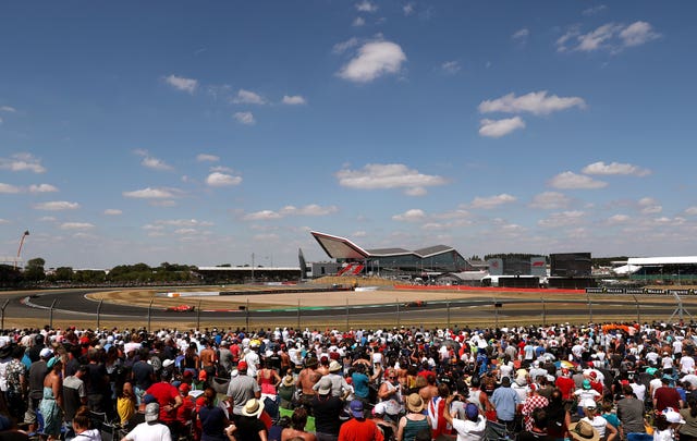 Fans watch the 2018 British Grand Prix at Silverstone 