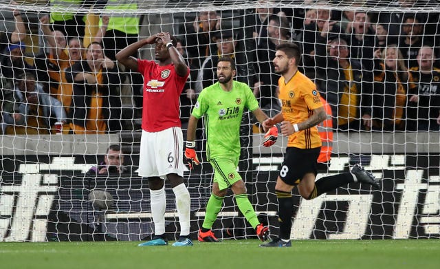 Rui Patricio saved Pogba's penalty during the 1-1 draw on Monday evening
