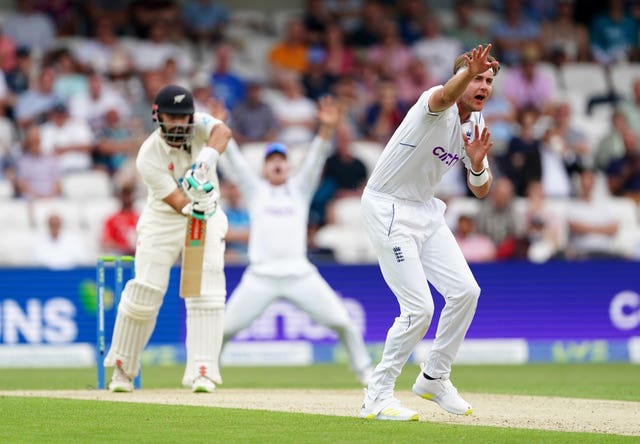 Stuart Broad in action