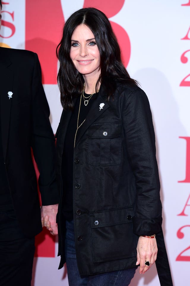 Friends star Courteney Cox attended (Ian West/PA)