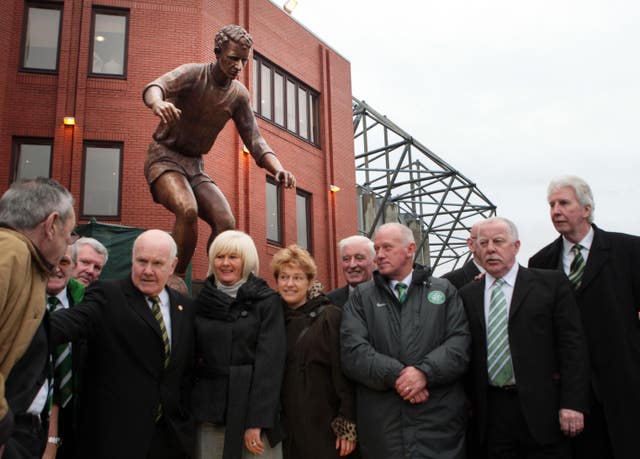 A statue of Jimmy Johnstone at Celtic Park (PA)