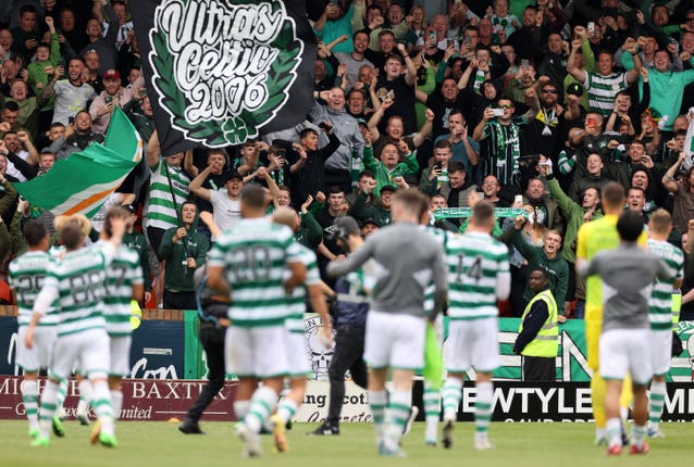 Celtic celebrated their huge win