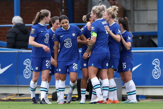 Chelsea are currently top of the WSL table (Steven Paston/PA)