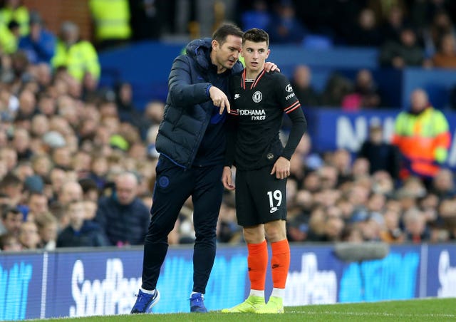 Mason Mount with Frank Lampard