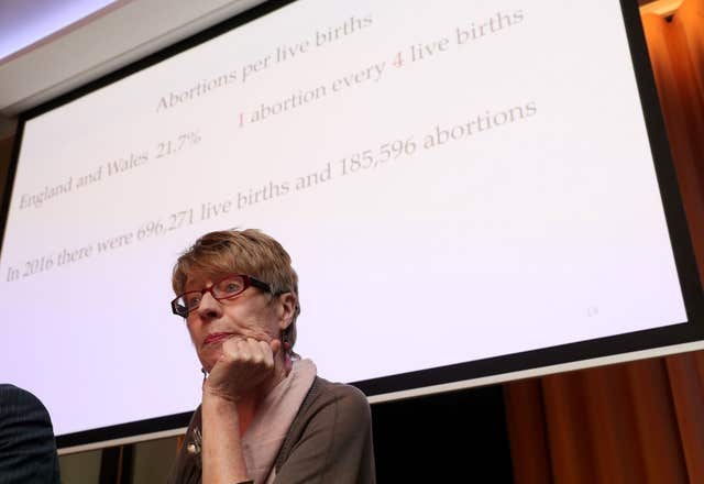 Prof Patricia Casey addresses the media in Dublin