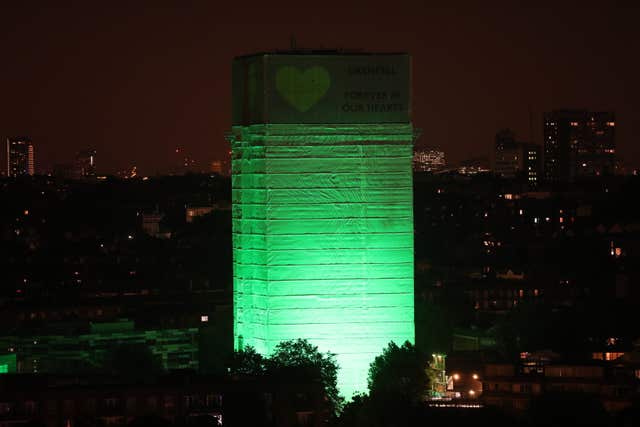 Tower block fire in London