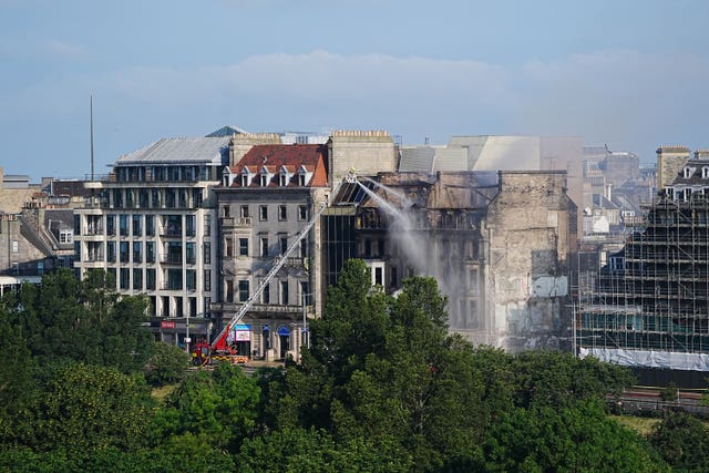 Princes Street blaze