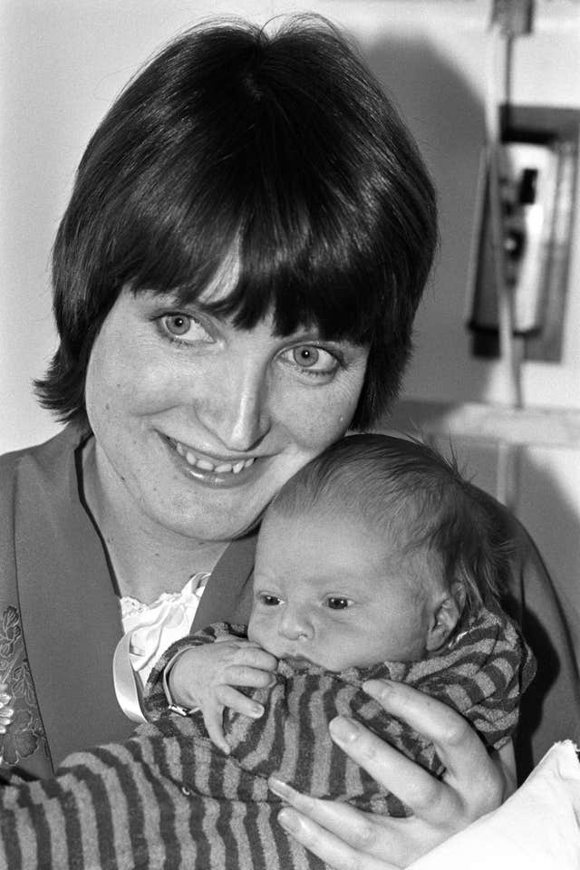 Harriet Harman and son
