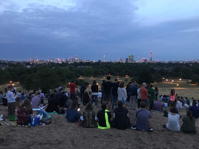 Blood Moon over London