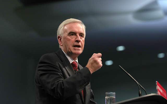 Labour's shadow chancellor John McDonnell called the comments a