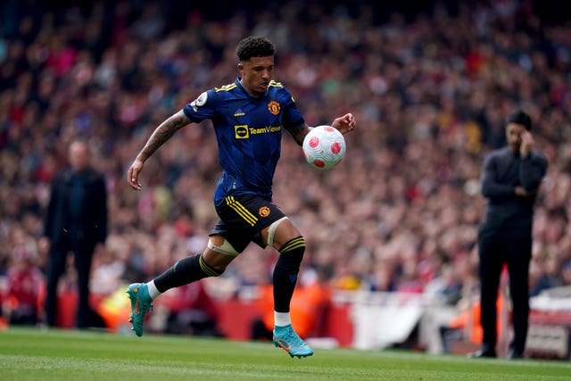 Jadon Sancho is lied low with tonsillitis