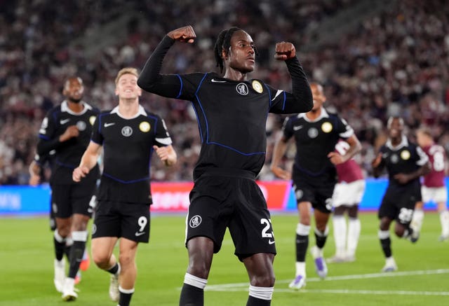 Chelsea’s Trevoh Chalobah celebrates scoring