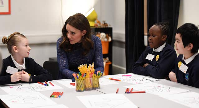 Kate, pictured during an event to open the headquarters of Place2Be, has been the charity's patron since 2013. Victoria Jones/PA Wire