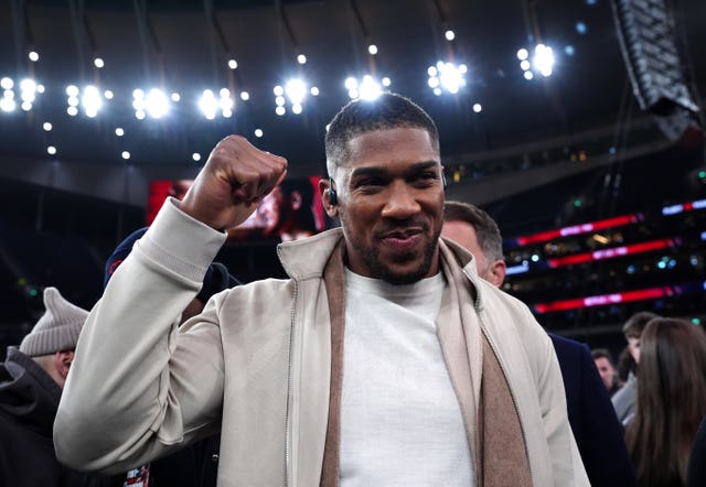 Anthony Joshua at Tyson Fury's fight