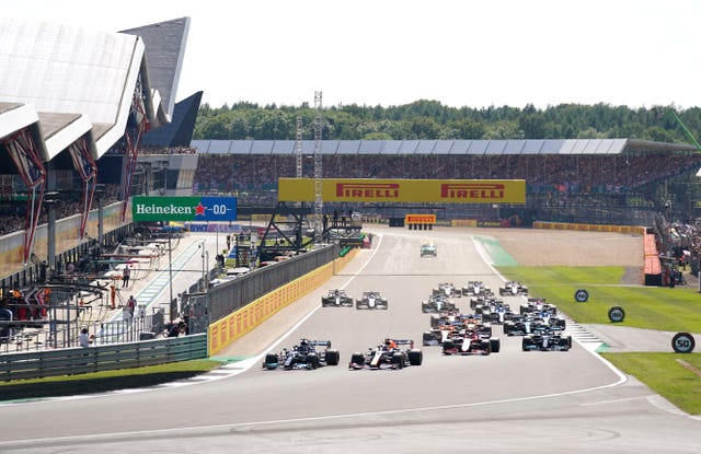 Hamilton and Verstappen collided at Silverstone