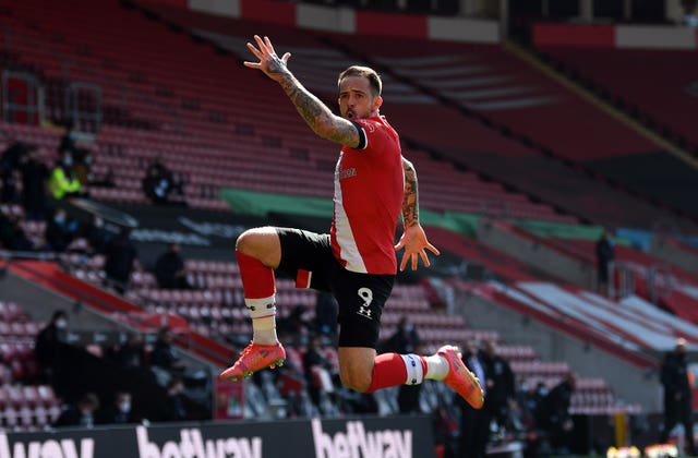 Southampton's Danny Ings celebrates scoring against Burnley