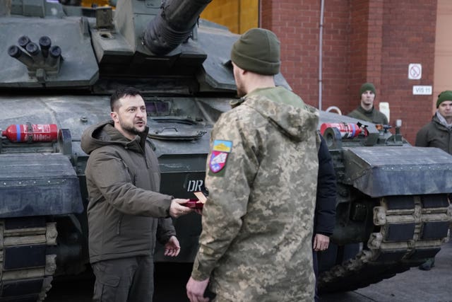 Ukrainian President Volodymyr Zelensky visit to UK
