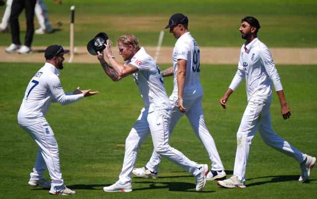 England’s Ben Stokes celebrates running out India’s Rishabh Pant