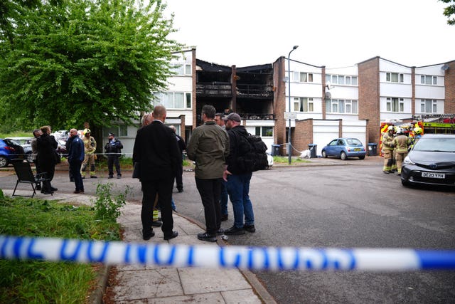 A police cordon was placed around the scene
