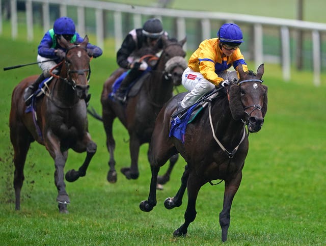 Stag Horn and Hollie Doyle on their way to winning the Phil Bull Trophy Conditions Stakes for a second time (