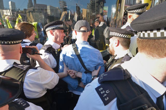 Climate change protest