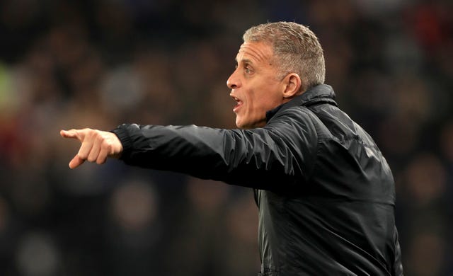 Keith Curle saw his Northampton team lose five times in seven prior to the suspension of the season (Mike Egerton/PA).