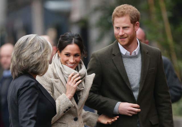 Harry and Meghan could become the Duke and Duchess of Sussex on their wedding day (Yui Mok/PA)