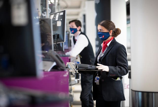 Check-in staff