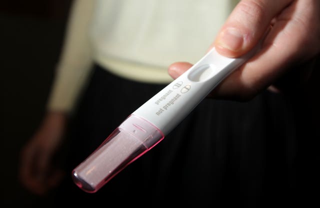 A pregnancy test