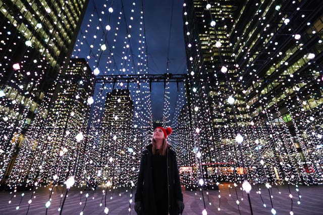 Canary Wharf Winter Lights