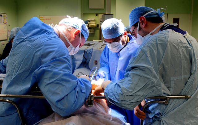 Surgeons in theatre