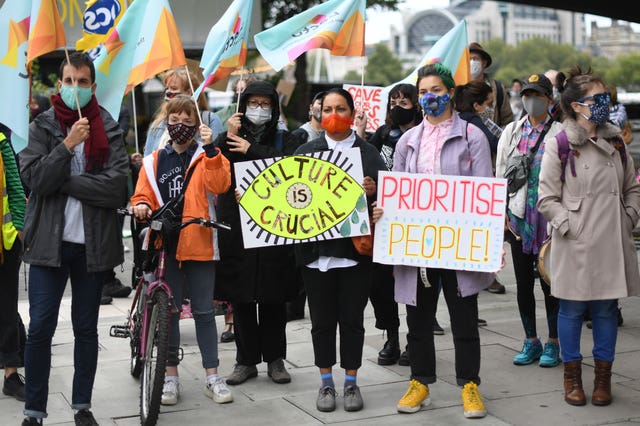 South Bank redundancies protest